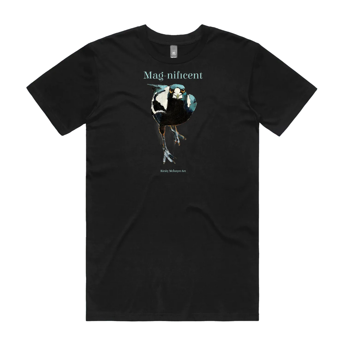 Black front flat lay