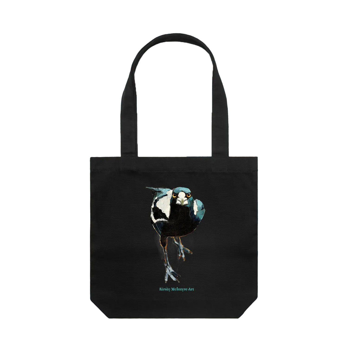 Black front flat lay