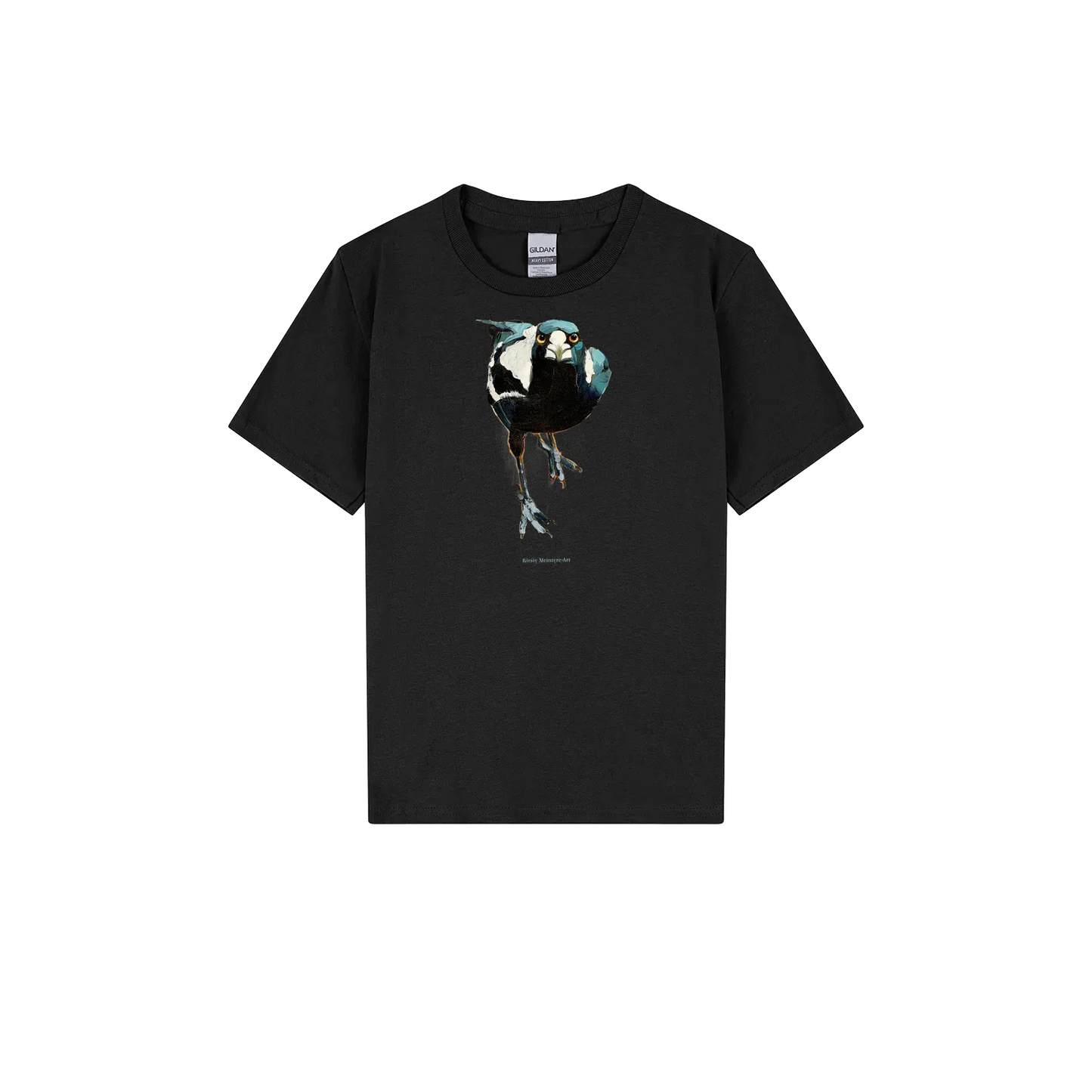 Black front flat lay
