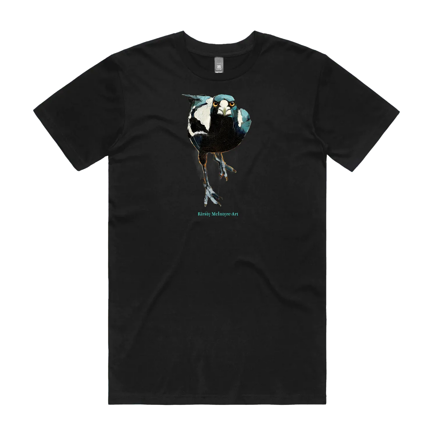 Black front flat lay