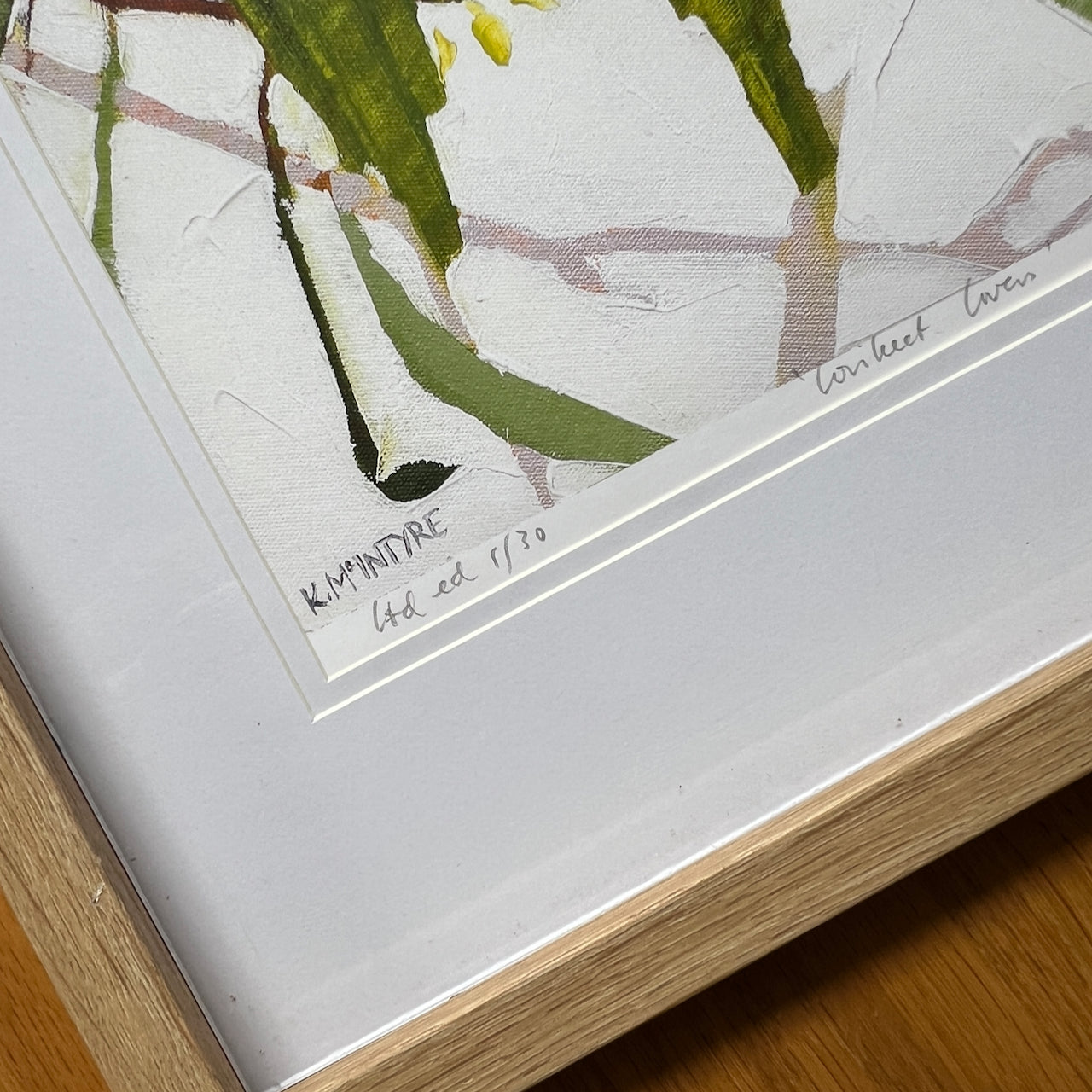 Lorikeet lovers; two sizes; 30 and 45cm limited edition prints on paper. Unframed.