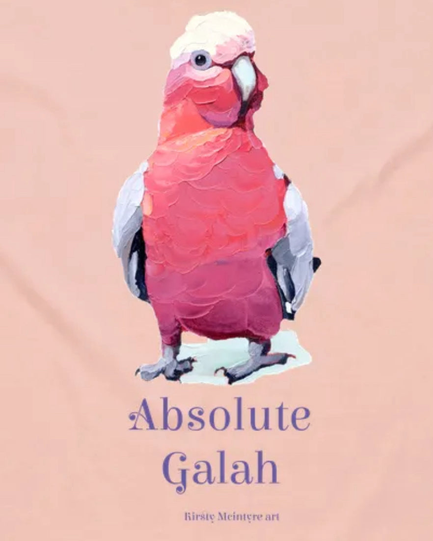 "Absolute galah" unisex/mens staple tee