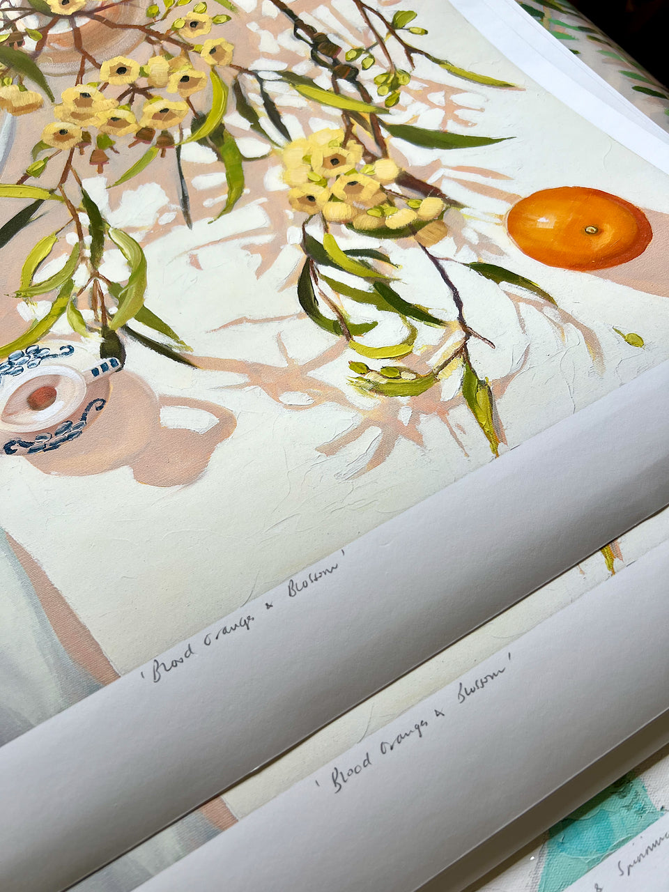 Blood oranges and blossom - Giclee print limited edition of 20 available in two sizes