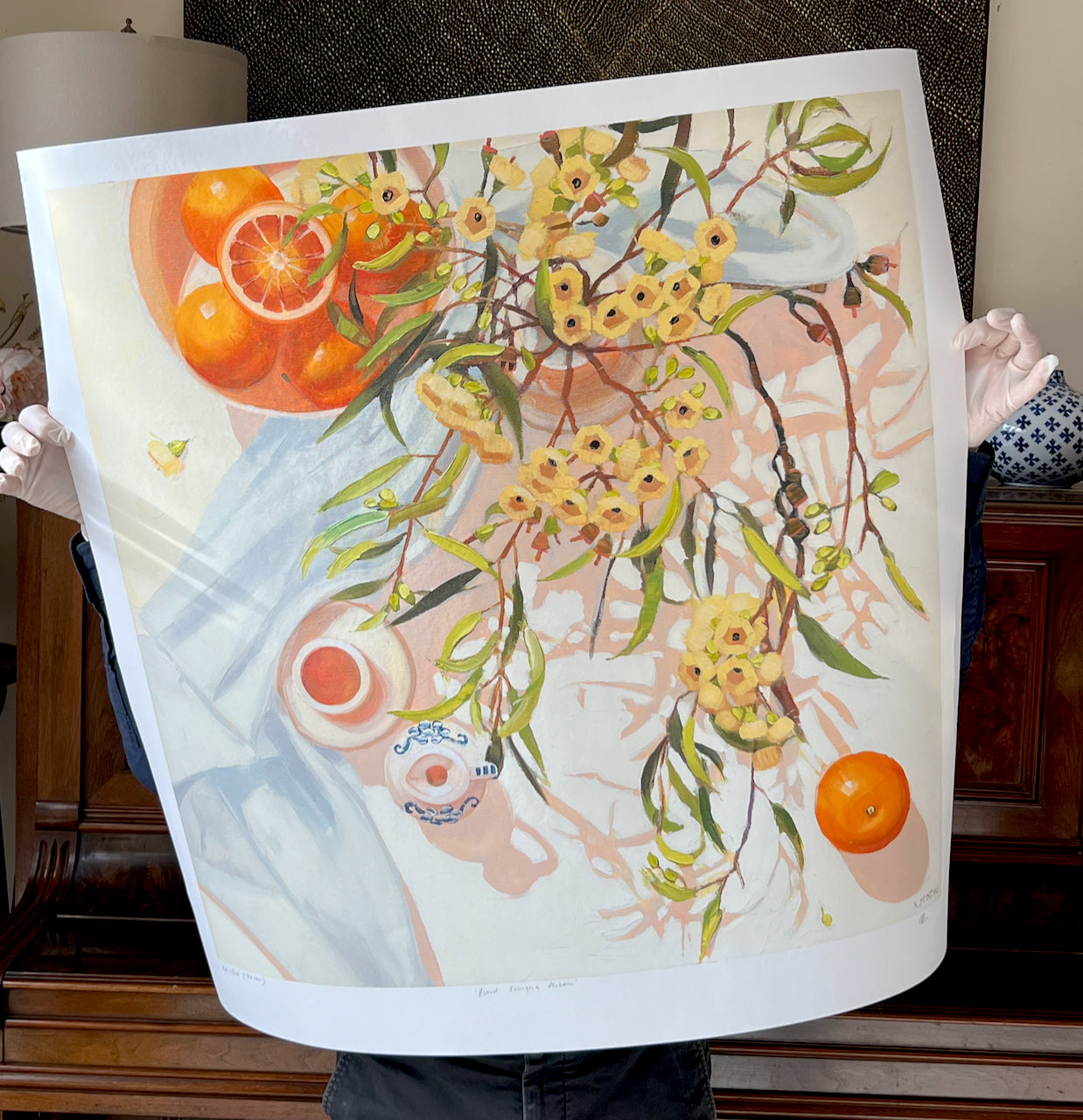 Blood oranges and blossom - Giclee print limited edition of 20 available in two sizes