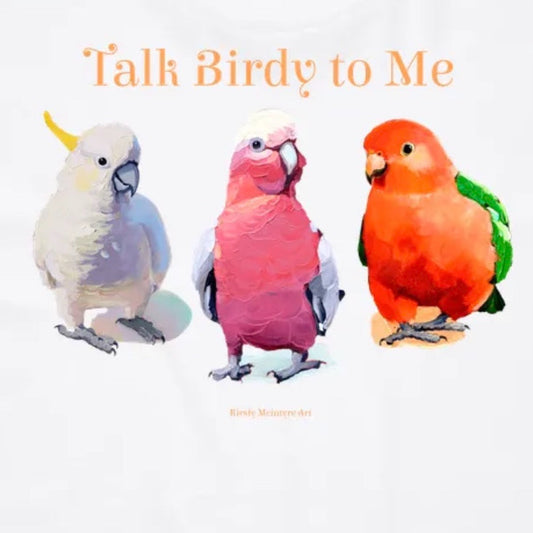 Unisex/mens "Talk birdy to me" staple t-shirt