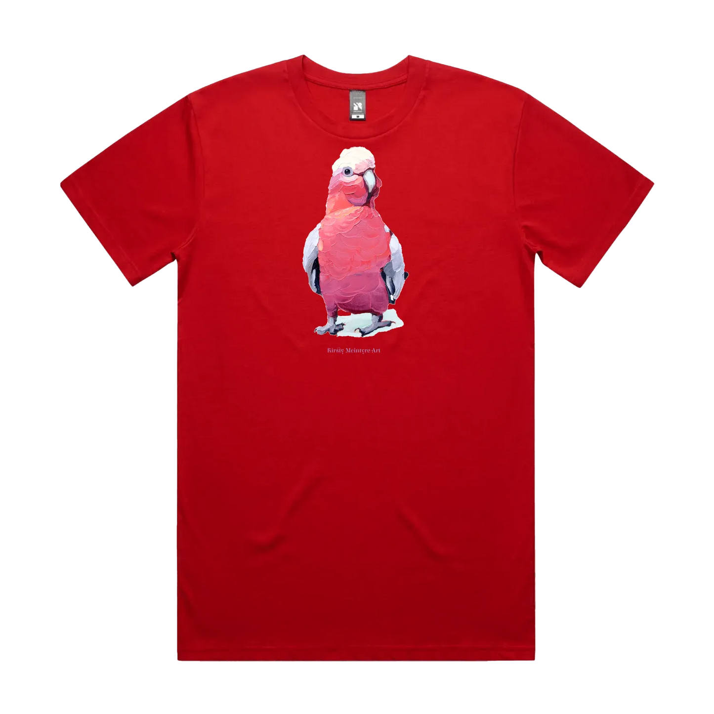 Red front flat lay