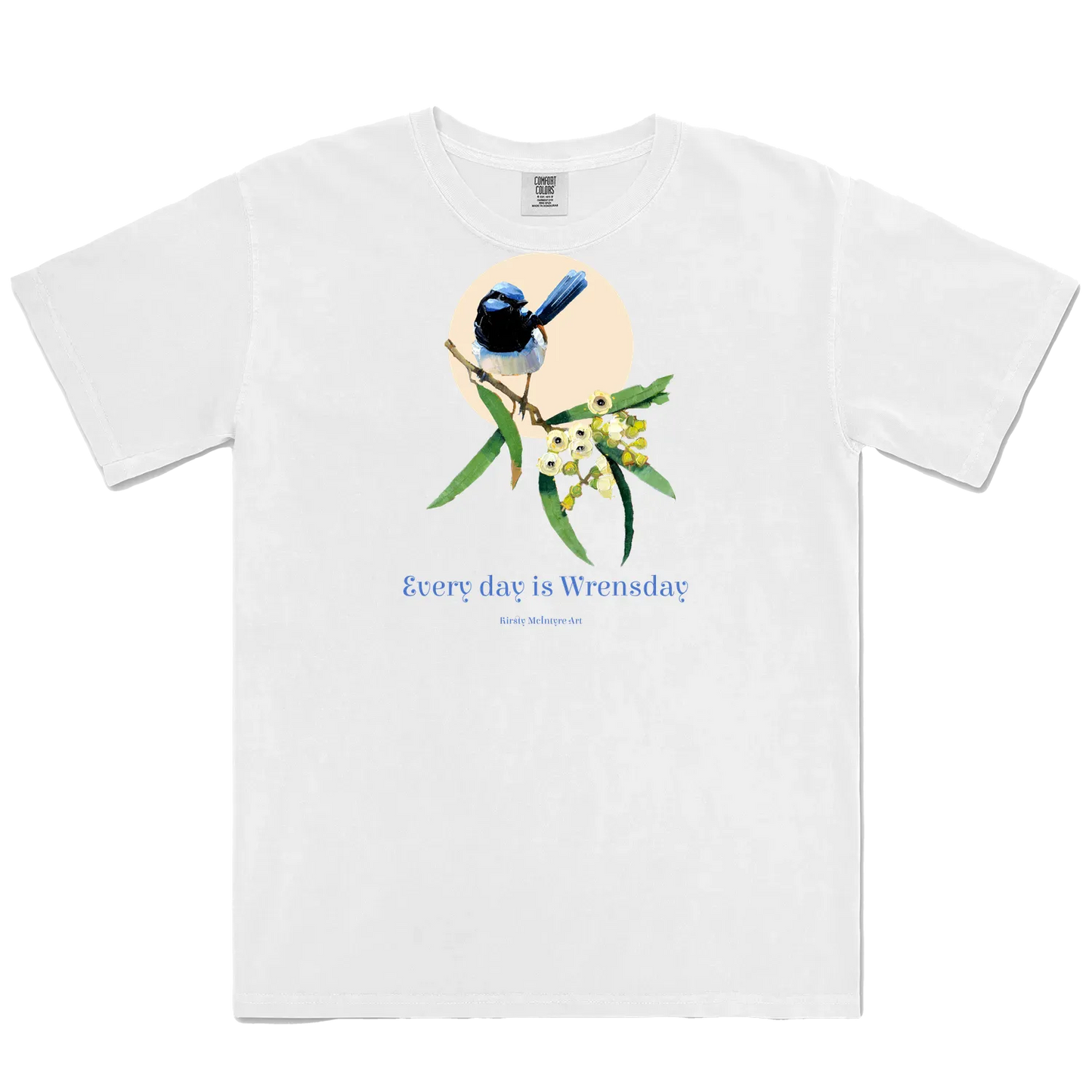 White front flat lay