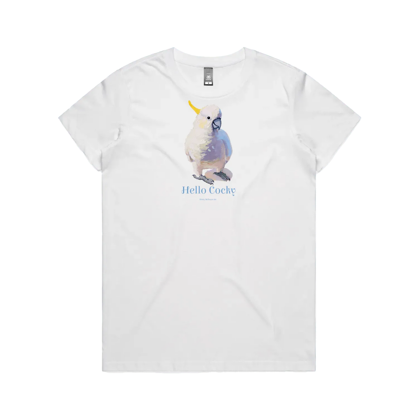 White front flat lay