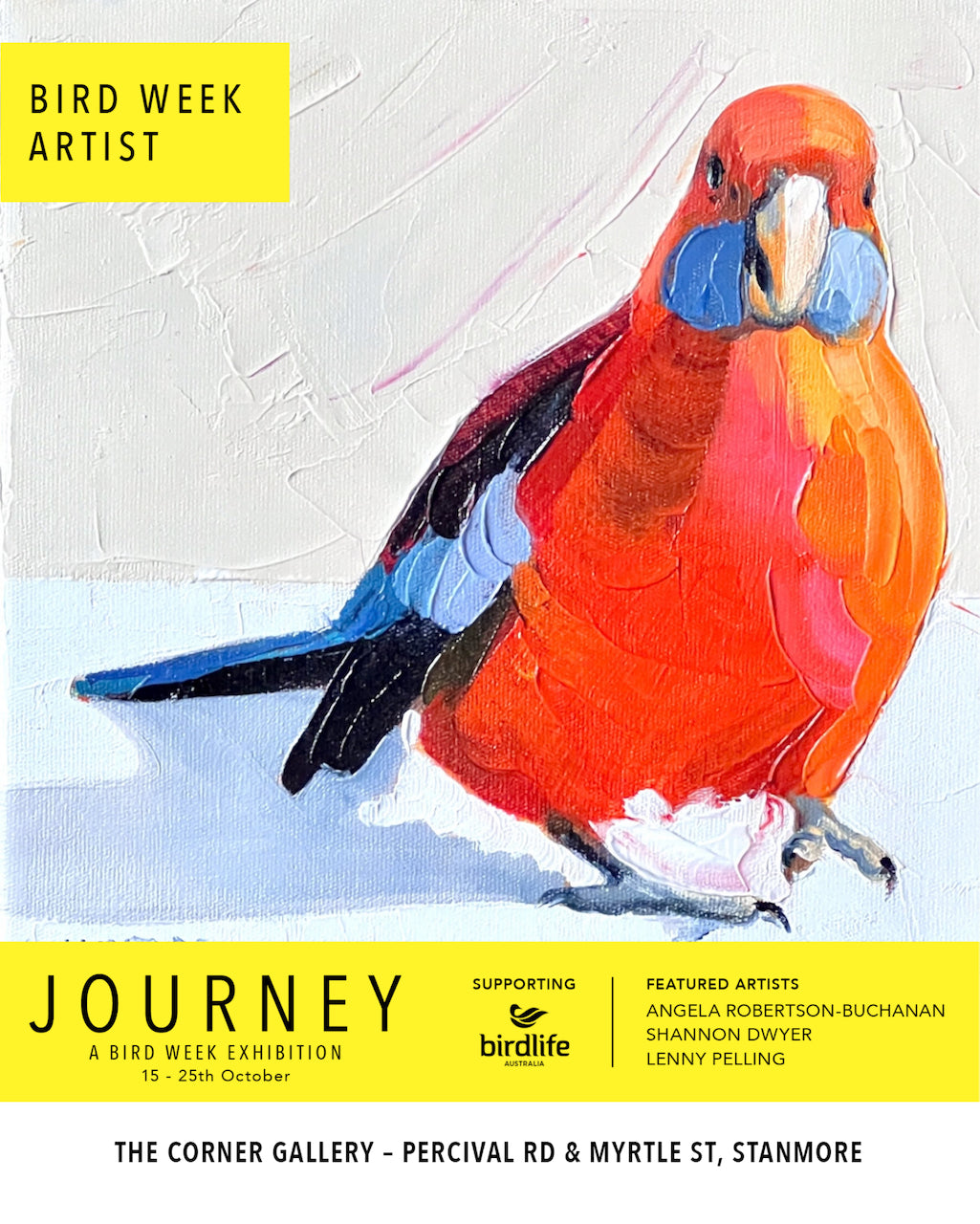 Upcoming.. Bird week Australia exhibition at the Corner store gallery