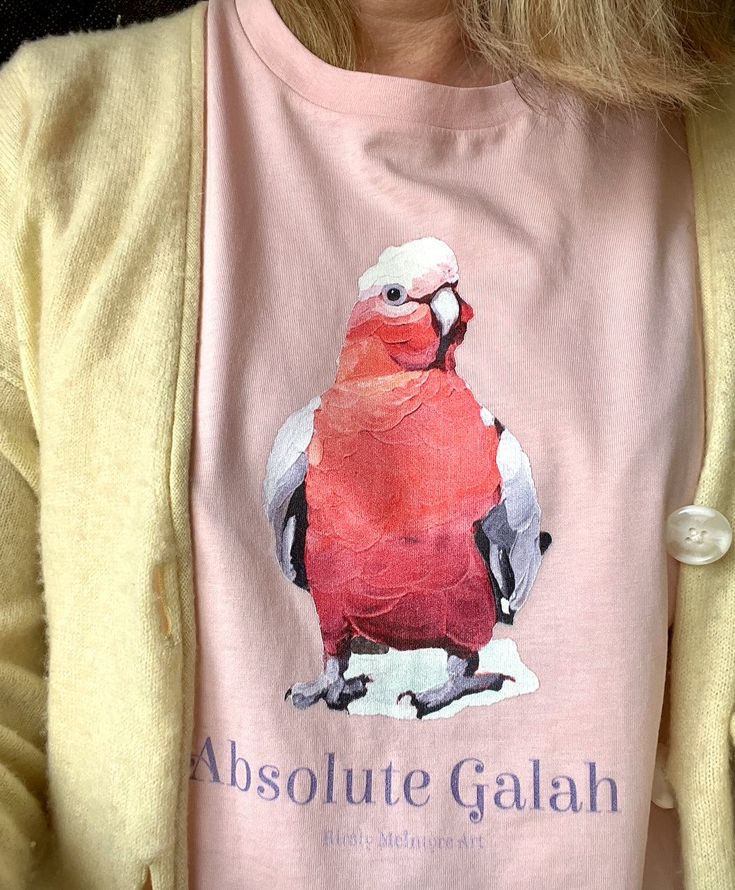 "Absolute Galah" womens maple t-shirt