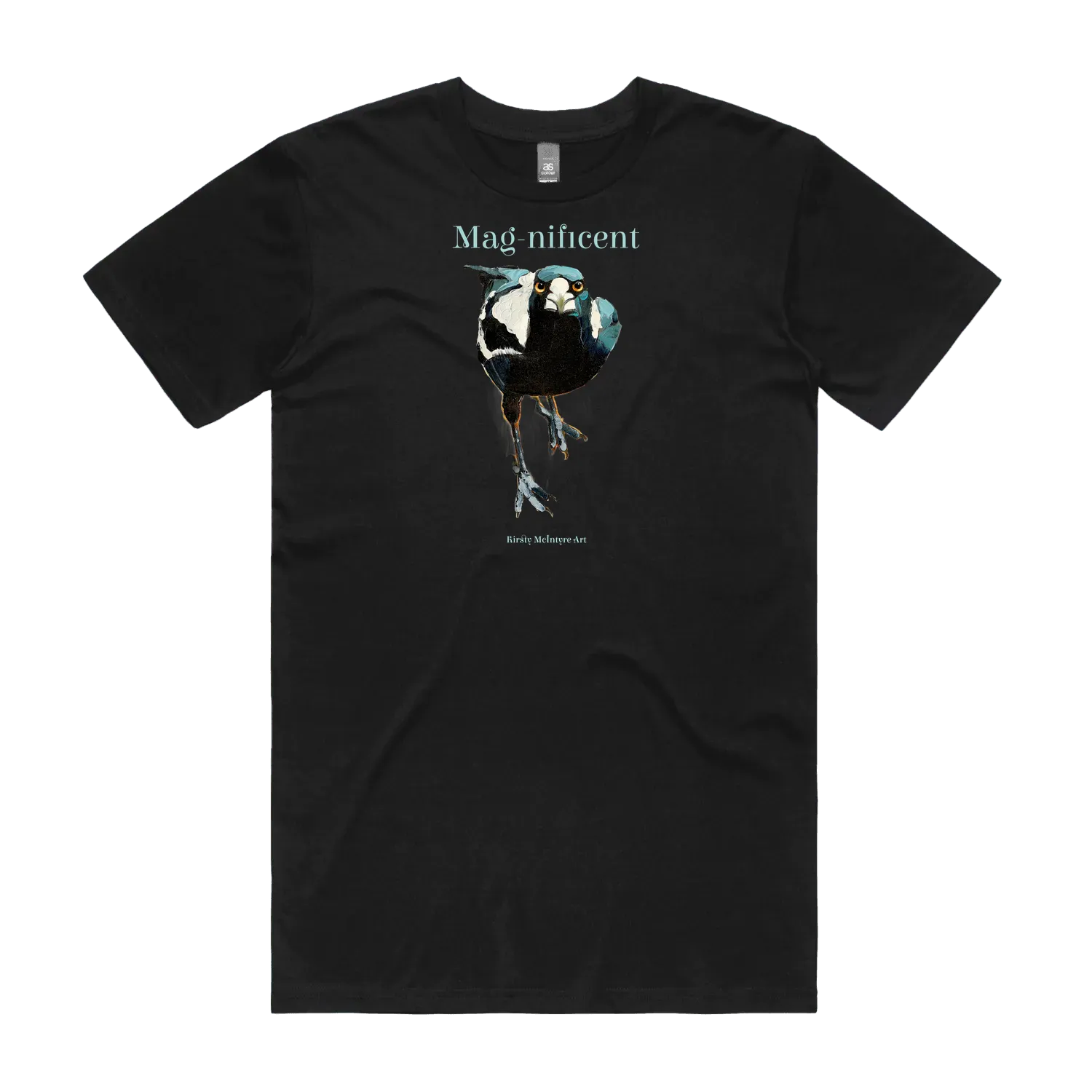 Black front flat lay