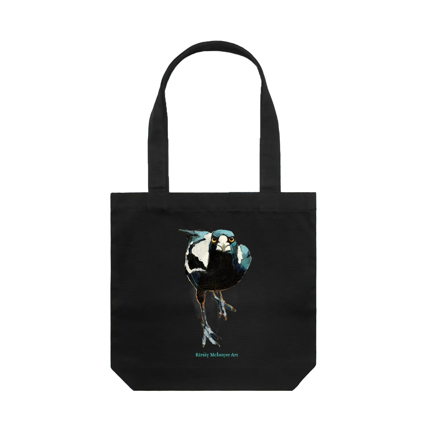 Black front flat lay