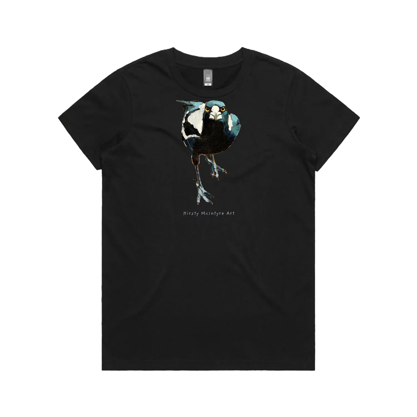 Black front flat lay