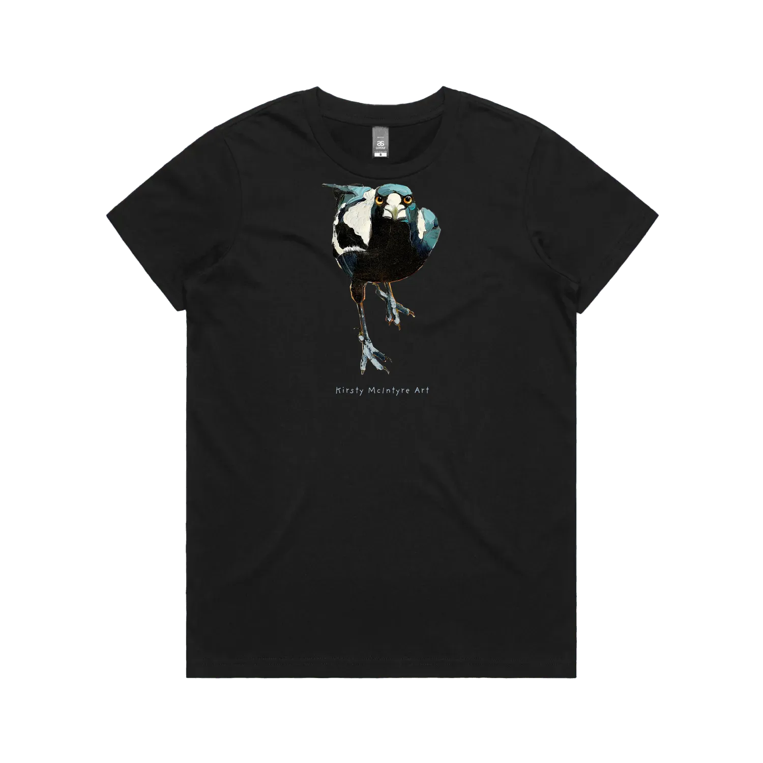 Black front flat lay