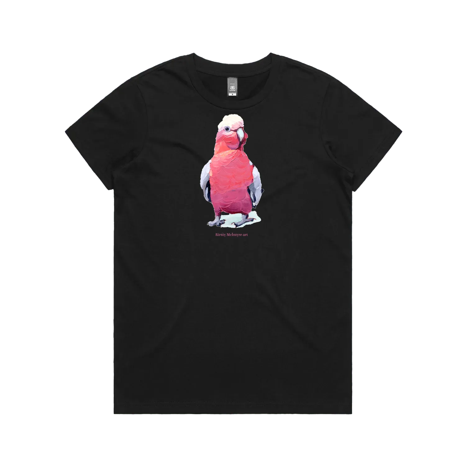 Black front flat lay