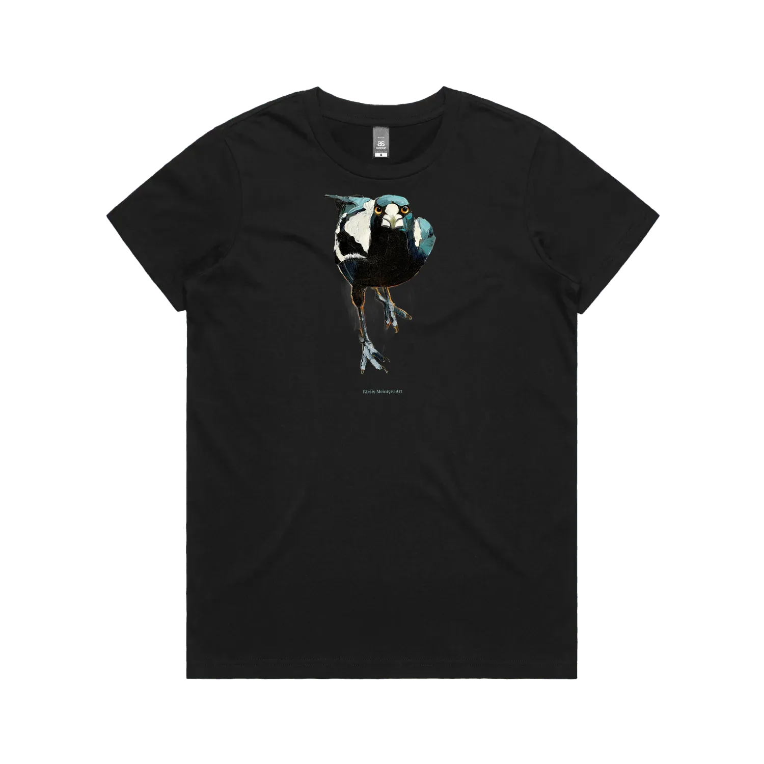 Black front flat lay