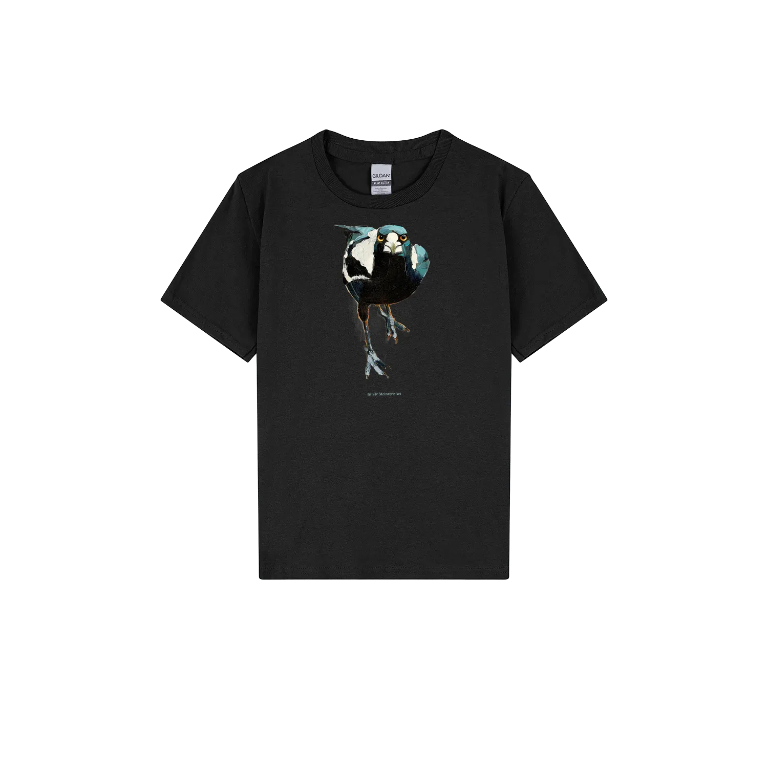 Black front flat lay
