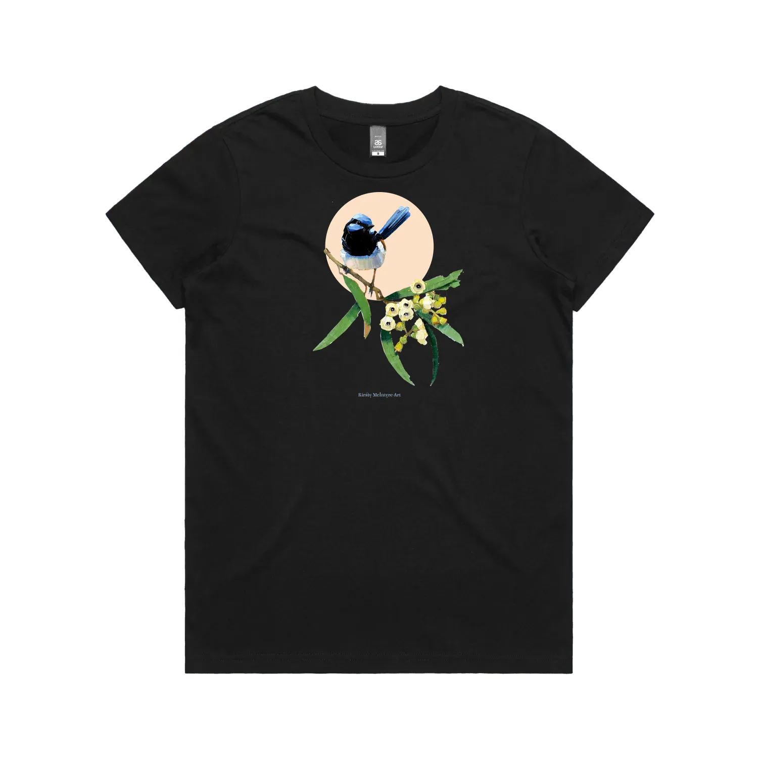 Black front flat lay