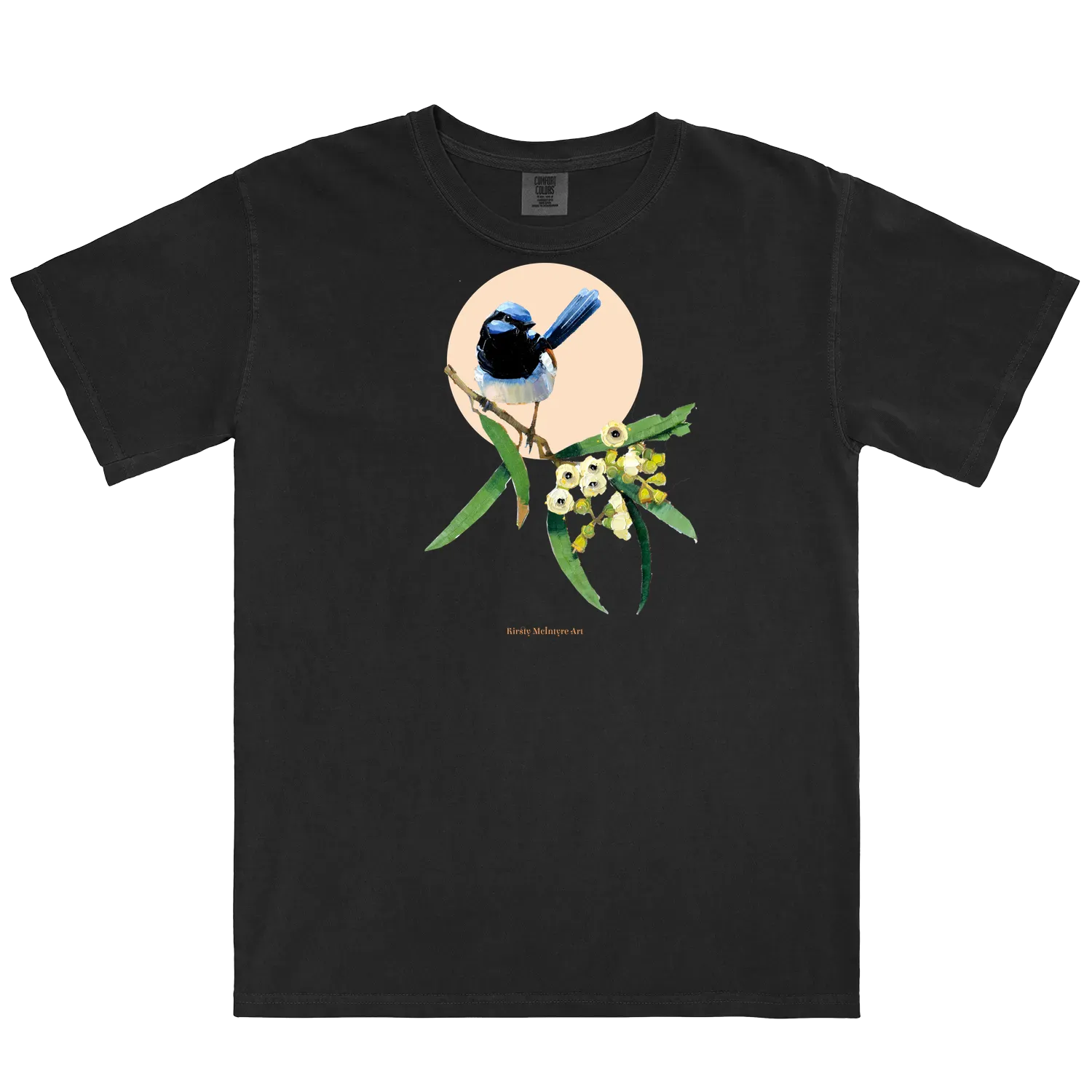 Black front flat lay