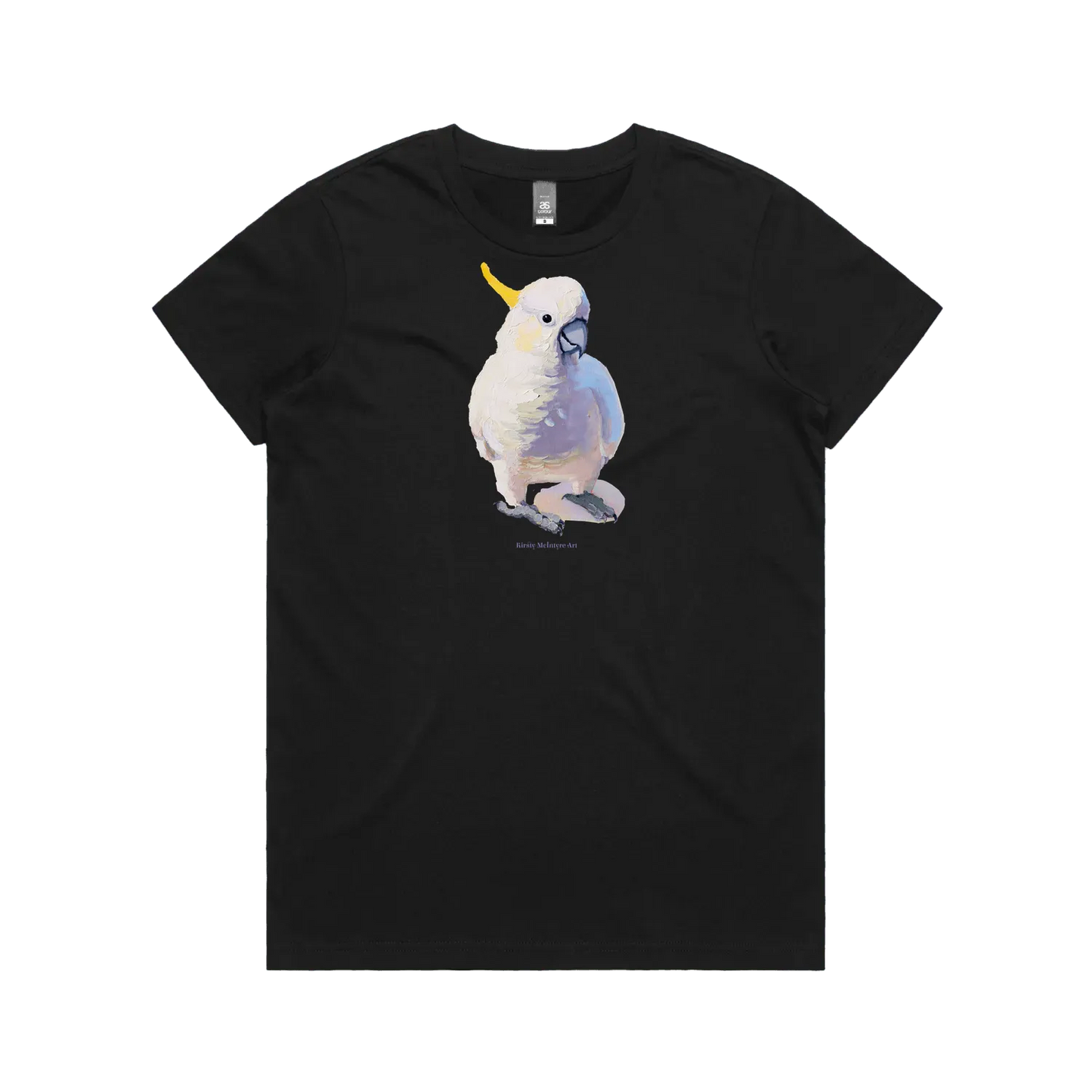 Black front flat lay