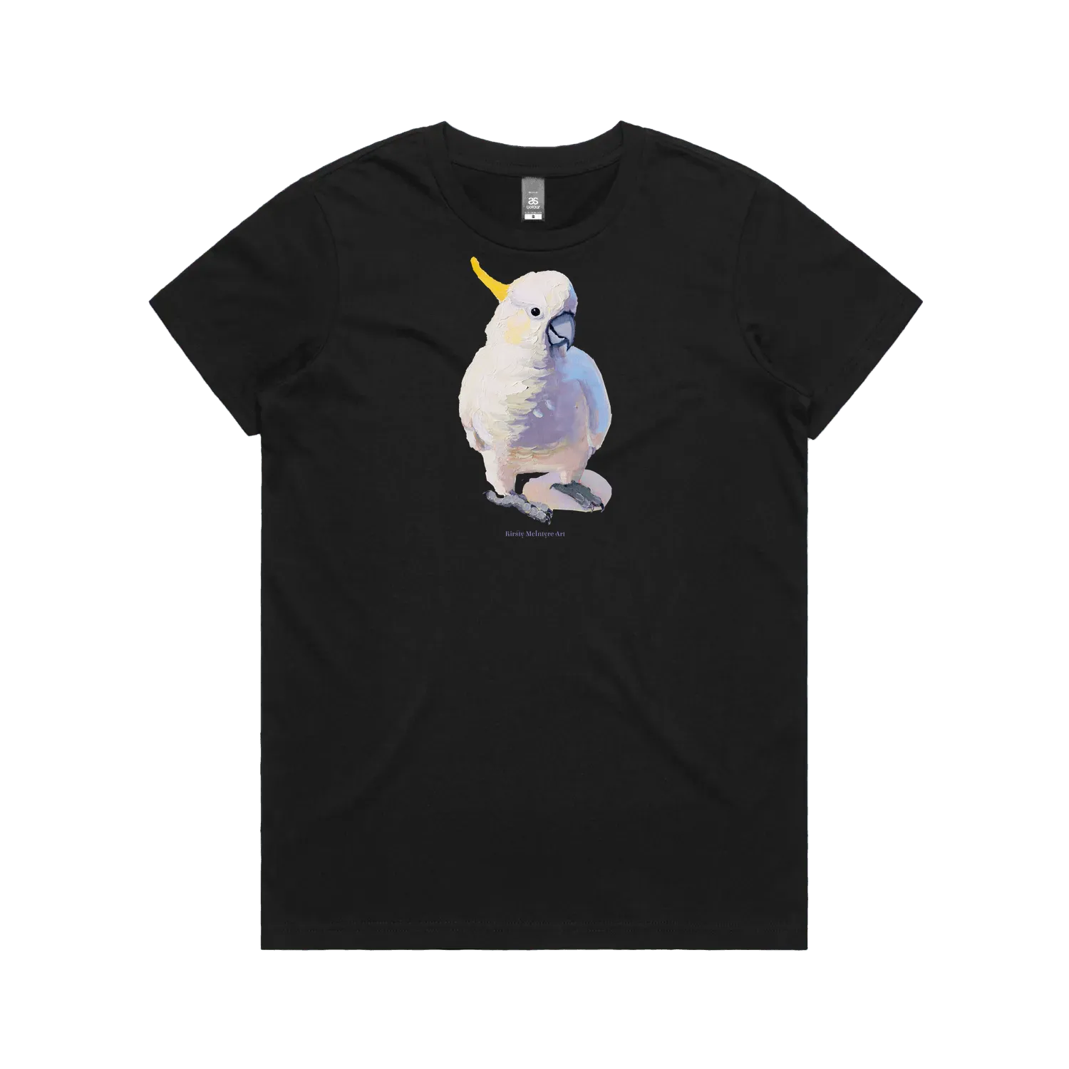 Black front flat lay