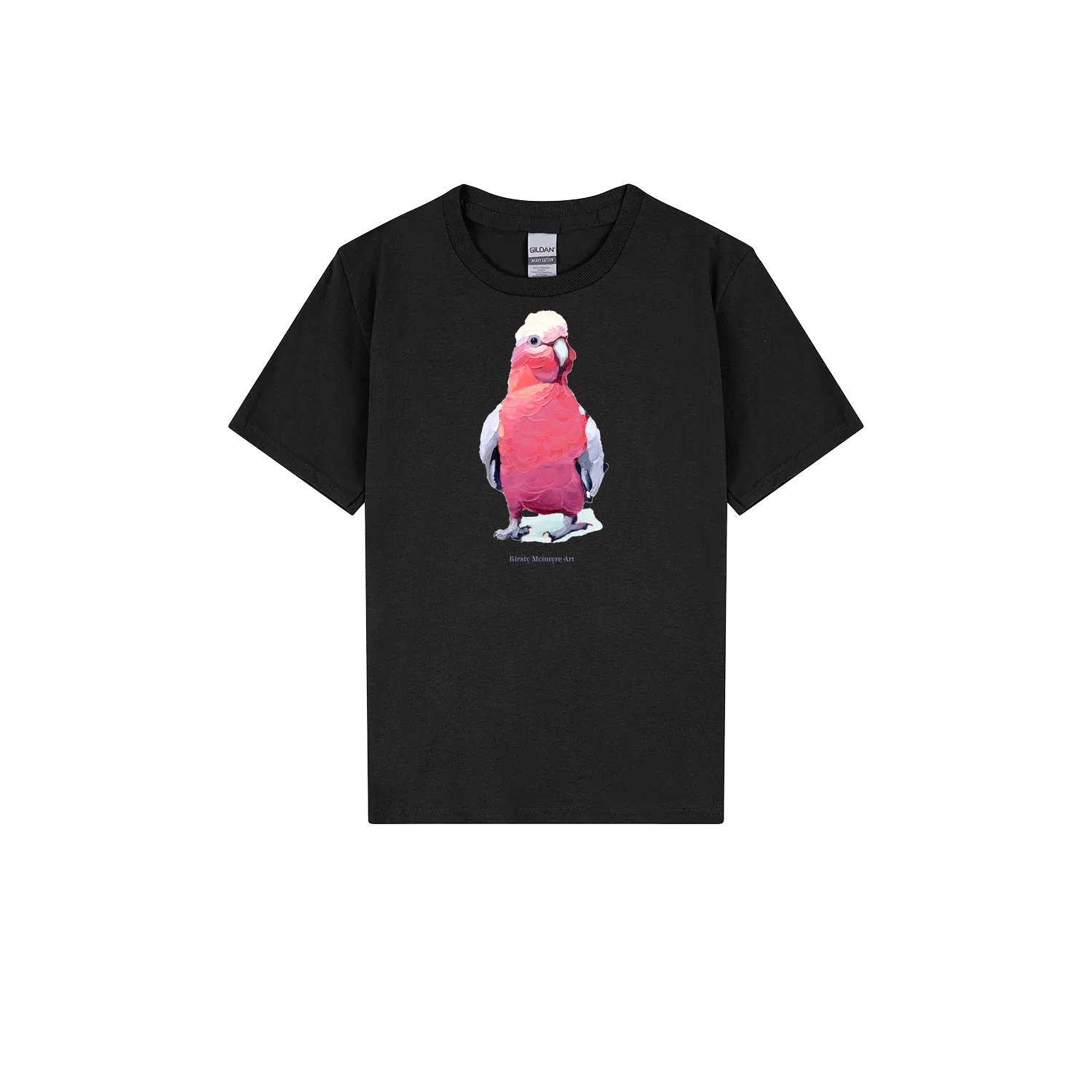 Black front flat lay