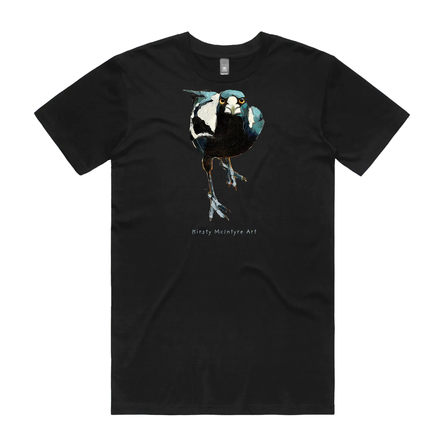 Black front flat lay