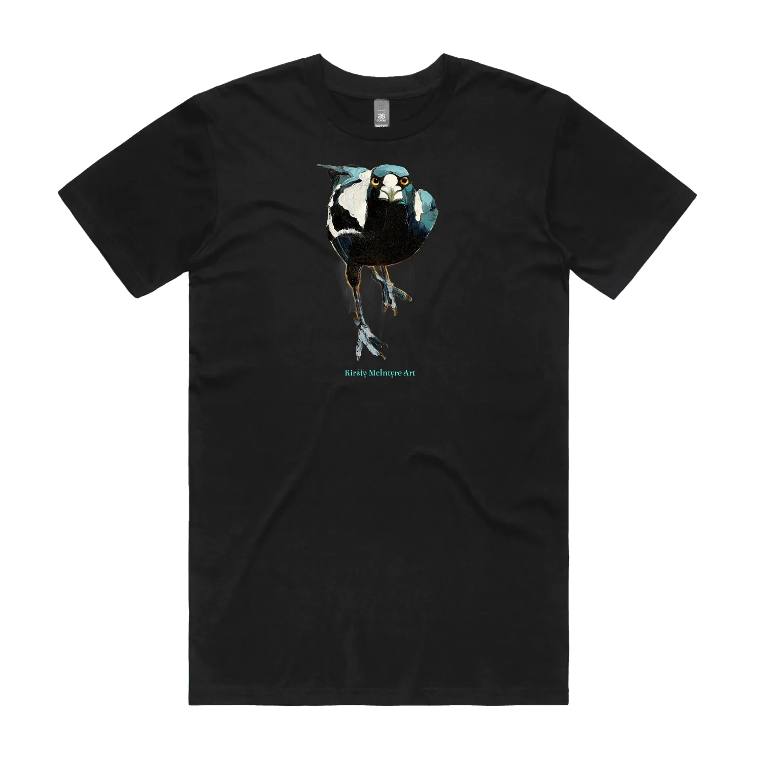 Black front flat lay