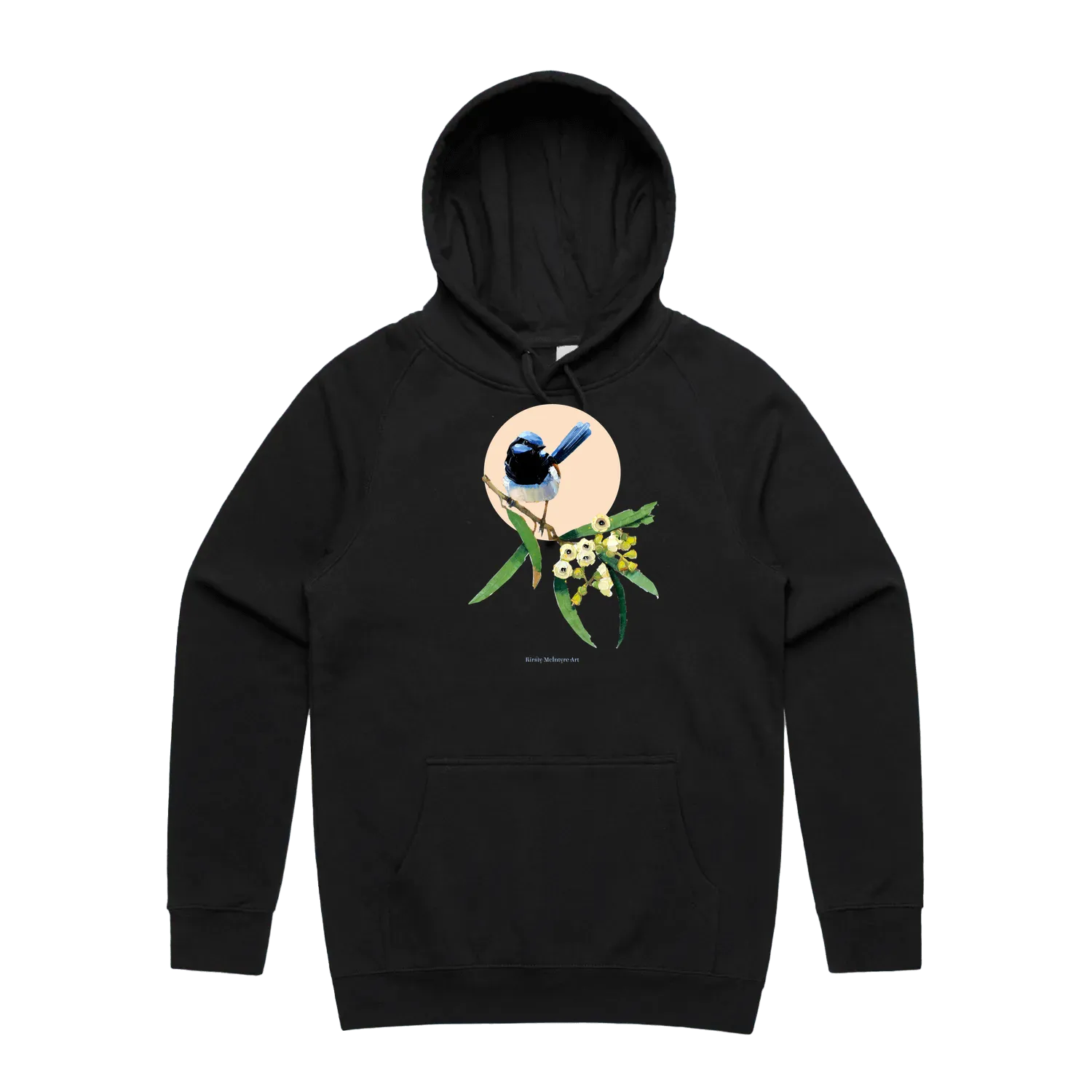 Black front flat lay