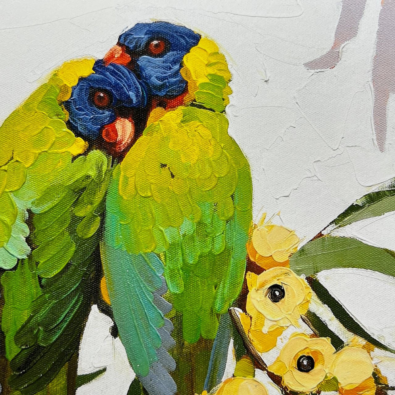 Lorikeet lovers; two sizes; 30  and 45cm limited edition prints on paper. Unframed.