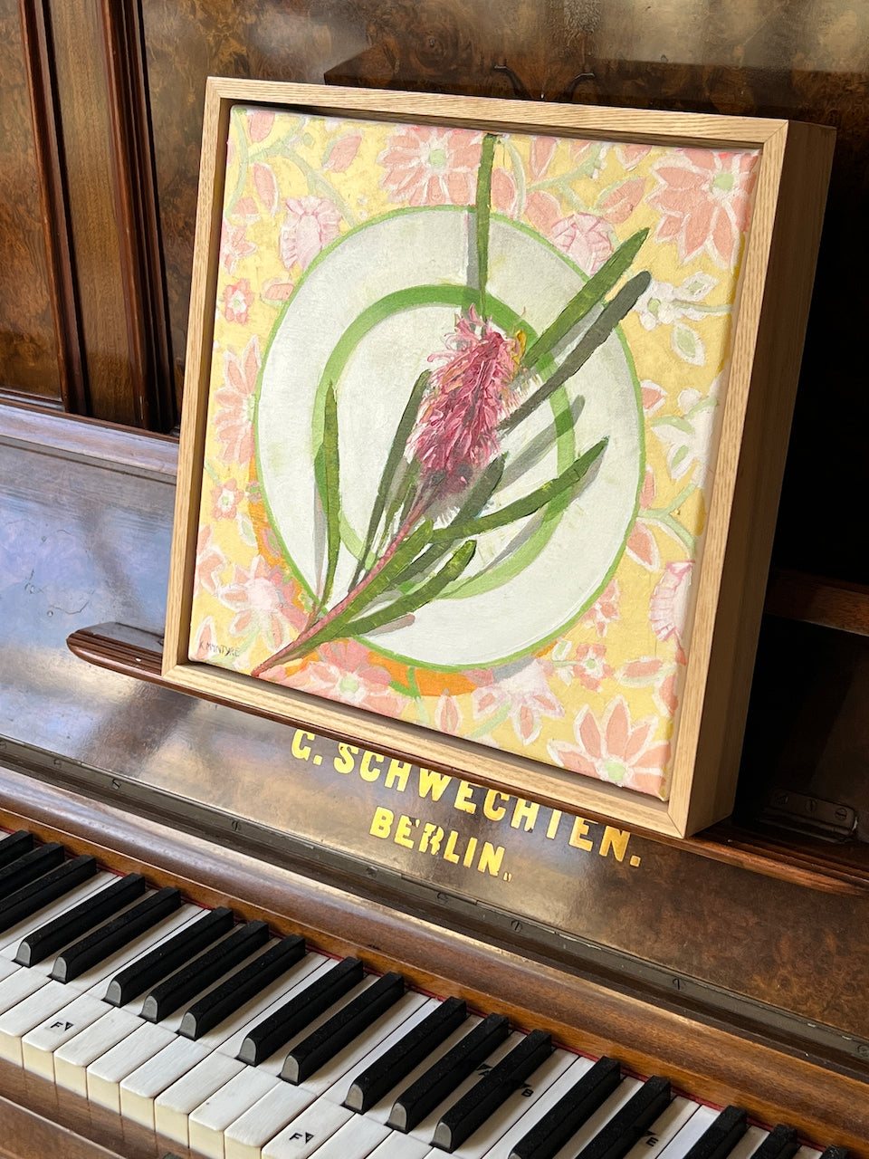 Hakea with printed cloth