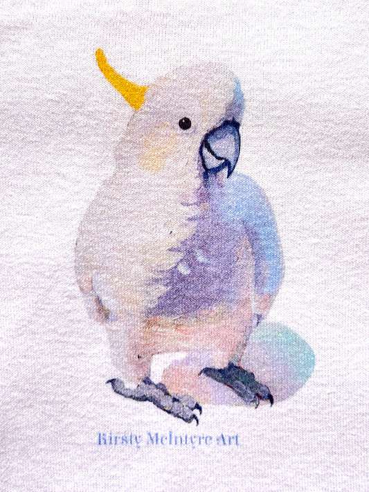 Baby one piece with fierce magpie design