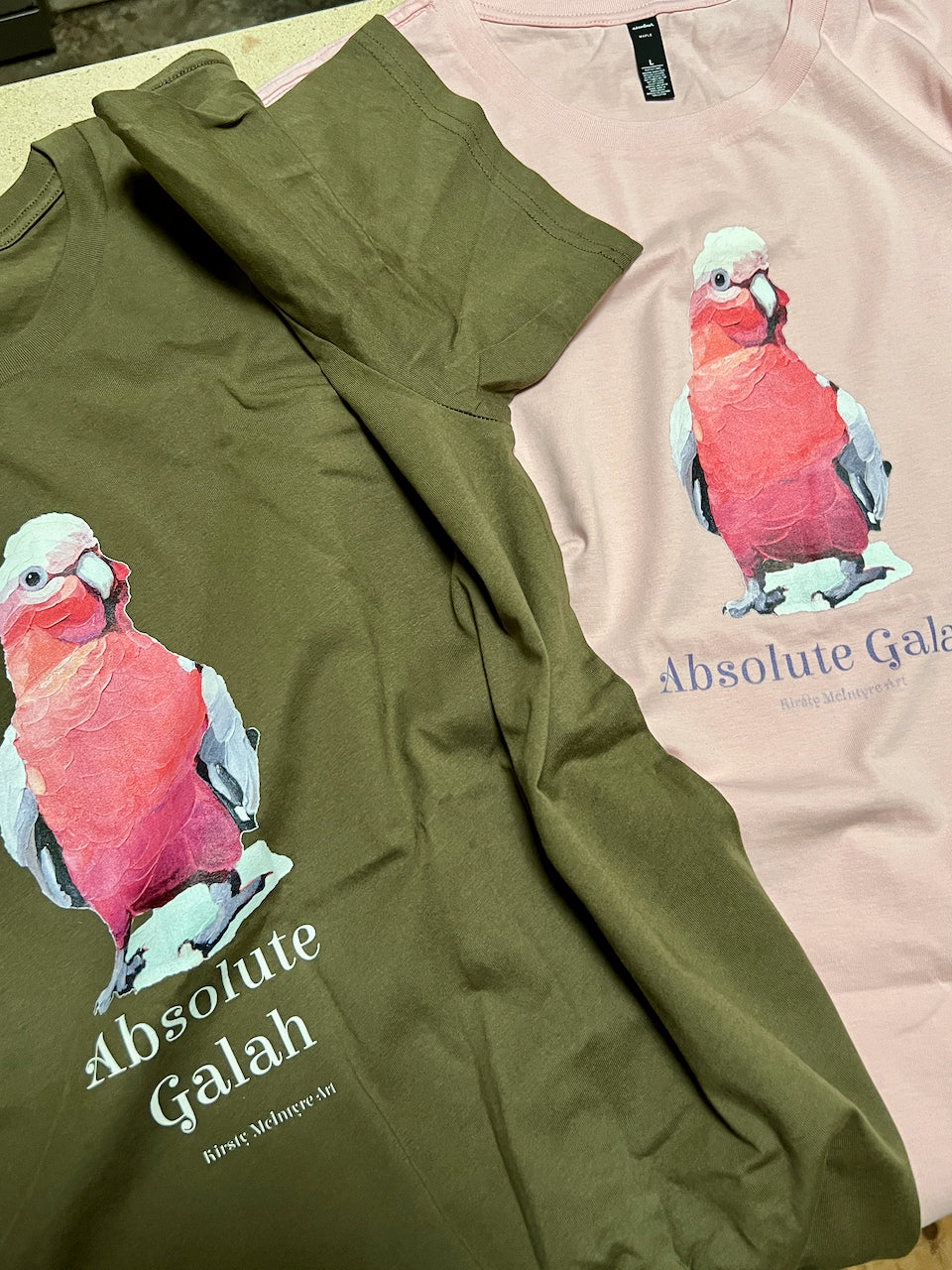 "Absolute galah" unisex/mens staple tee