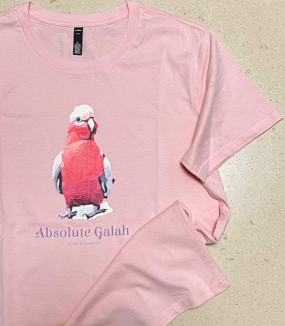 "Absolute Galah" womens maple t-shirt