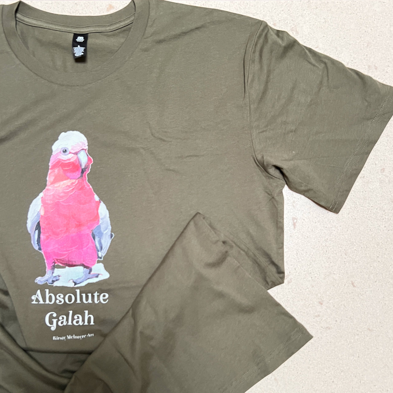 "Absolute galah" unisex/mens staple tee