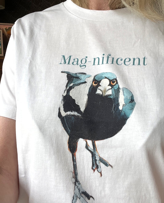 "Mag-nificent" womens maple t-shirt
