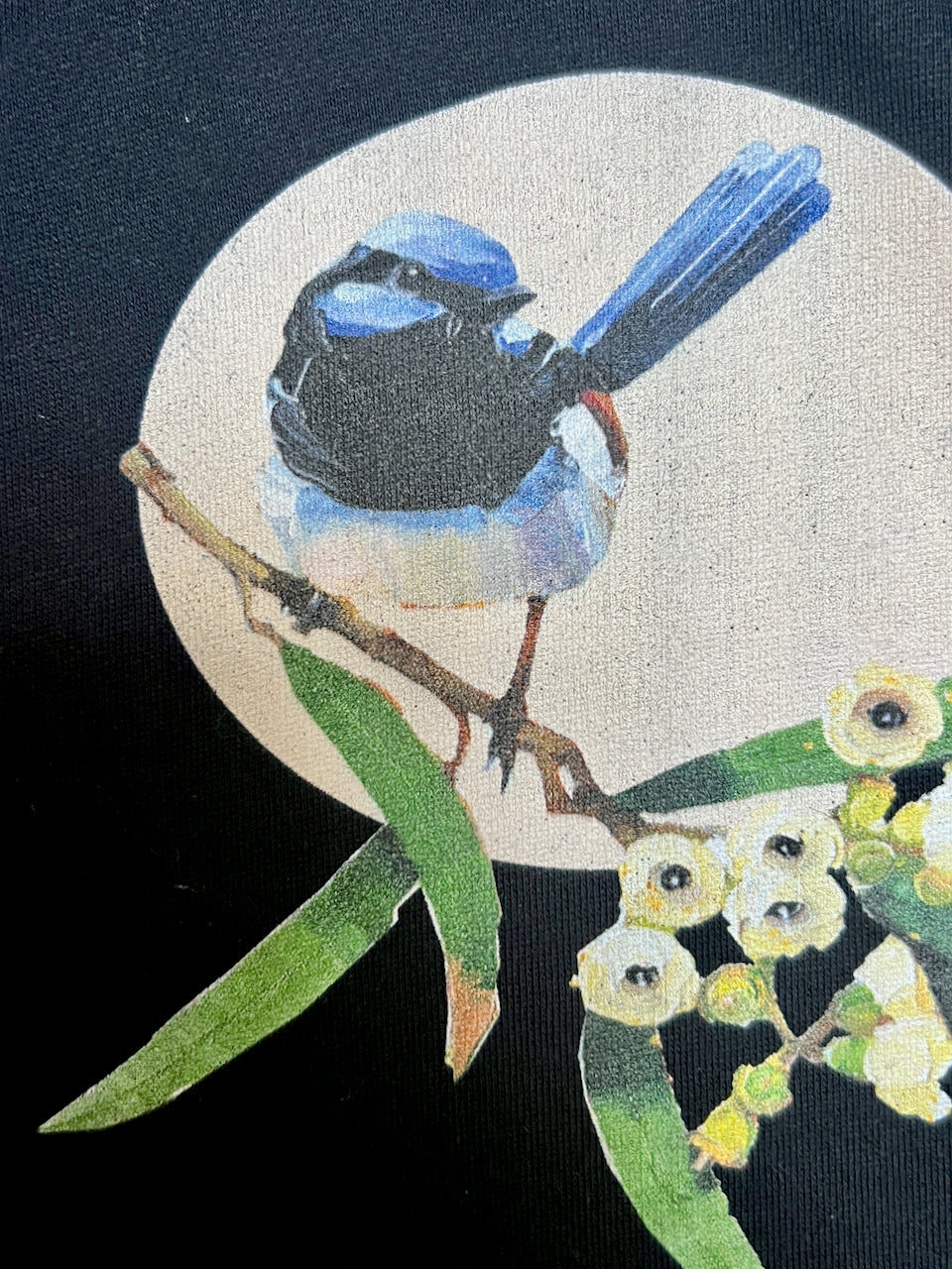 "Every day is Wrensday" blue wren unisex hoodie