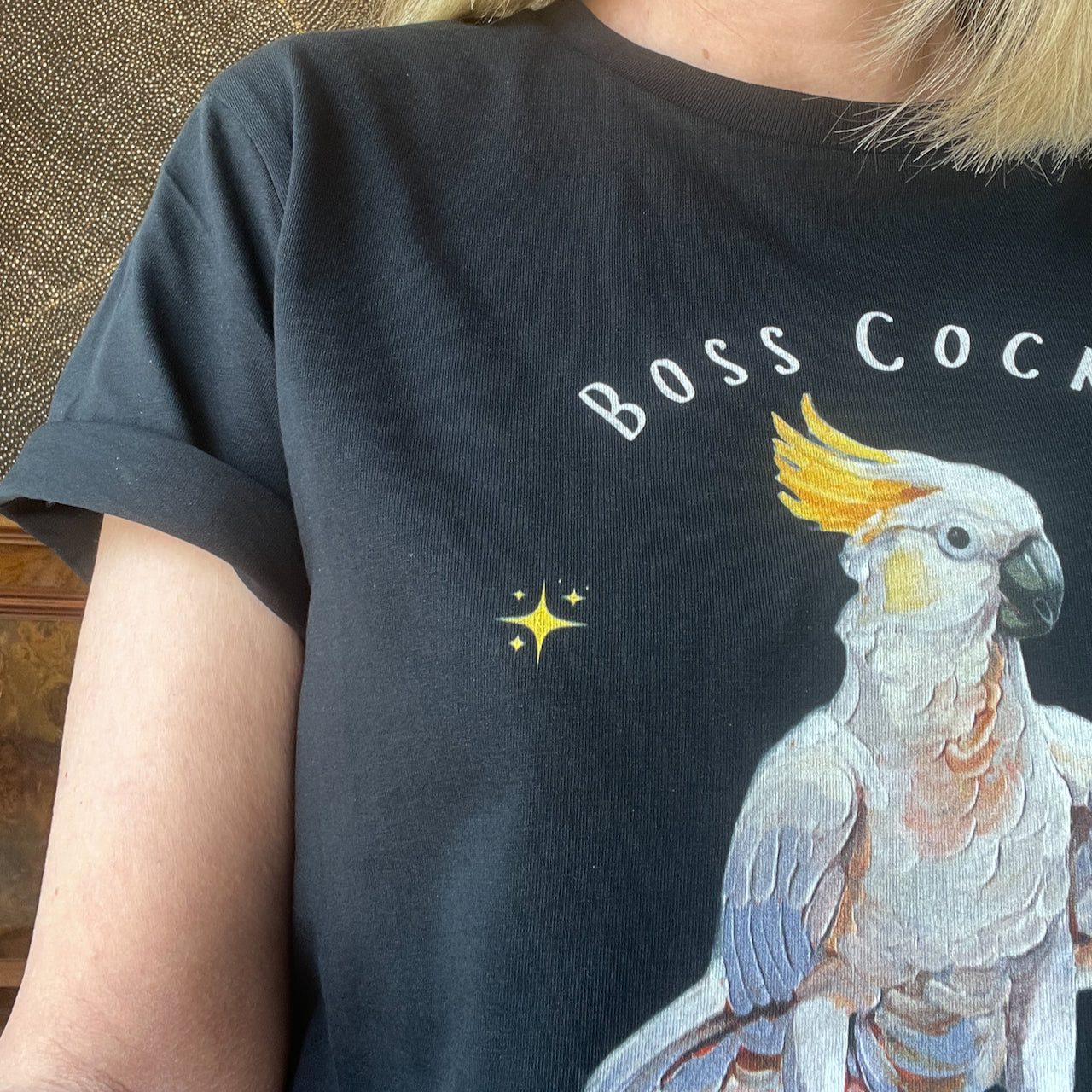 "Boss Cocky" womens maple t-shirt