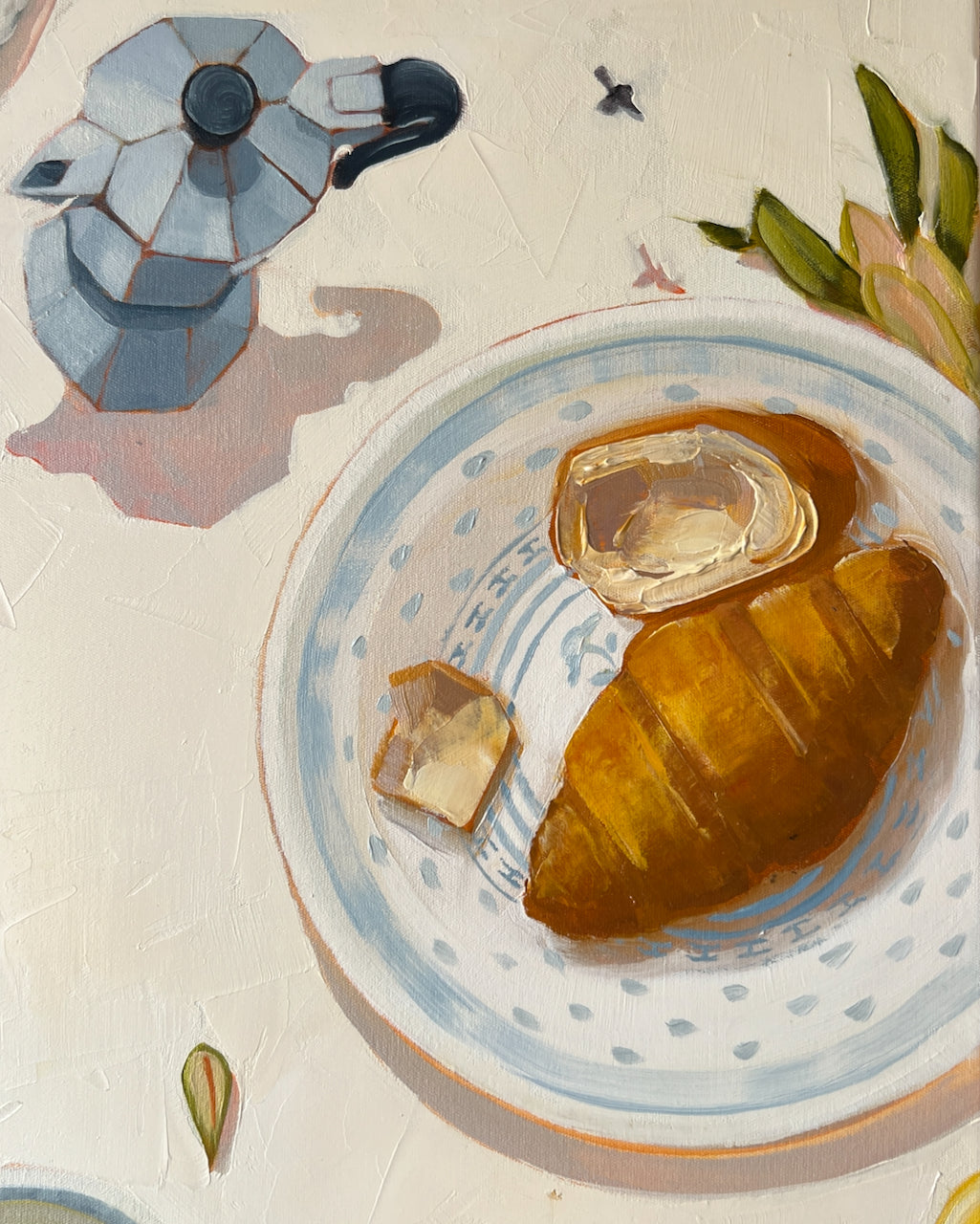 Willy wagtails, banksias, coffee for two and Por Por's china (RESERVED)