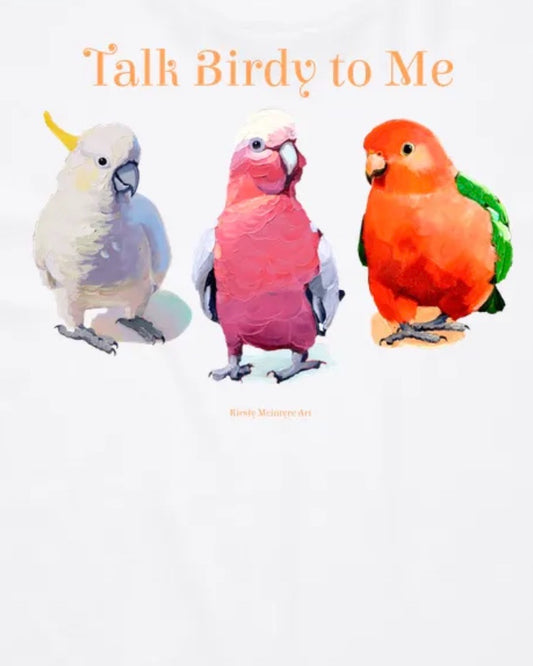 Unisex/mens "Talk birdy to me" staple t-shirt