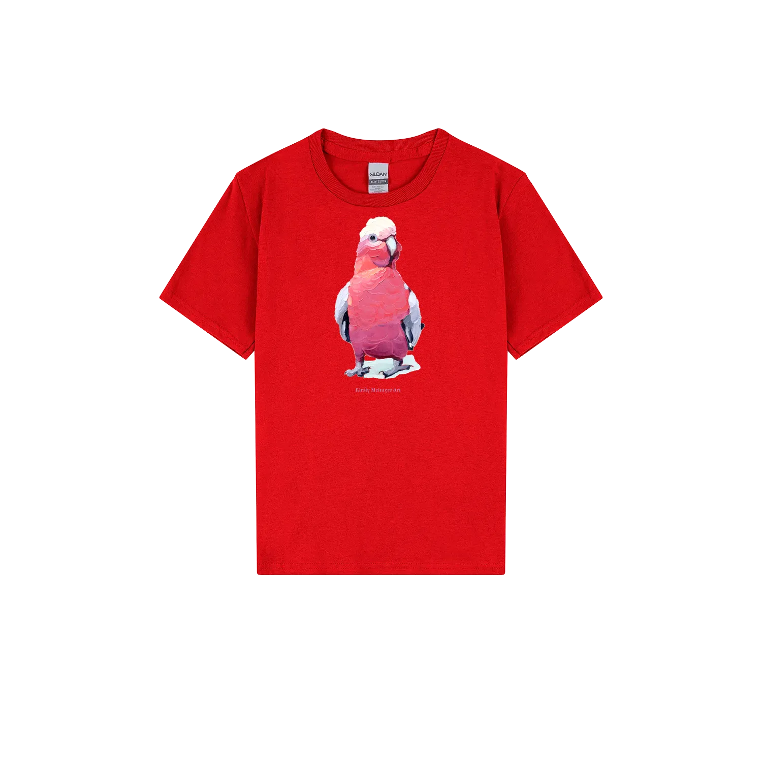 Red front flat lay