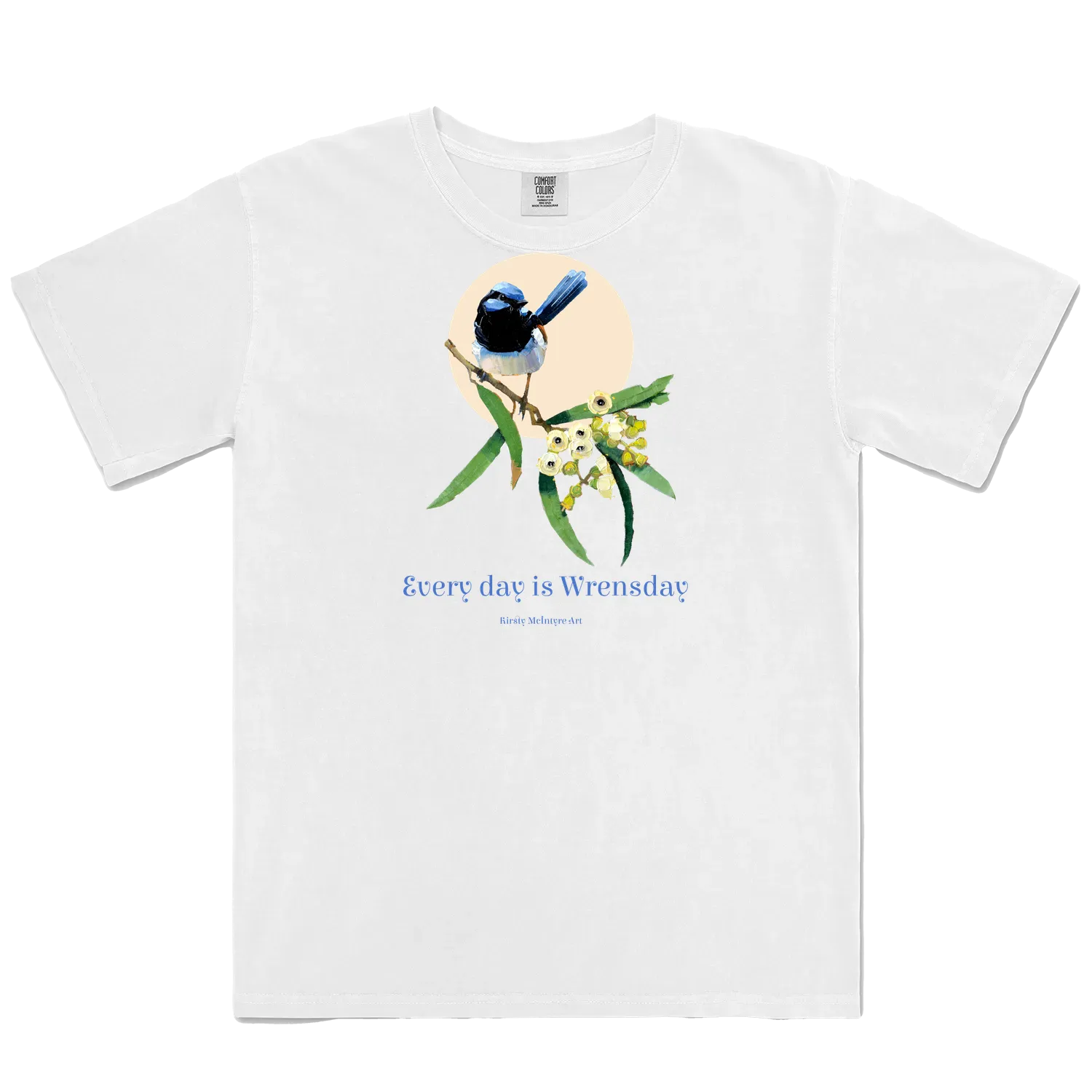 White front flat lay