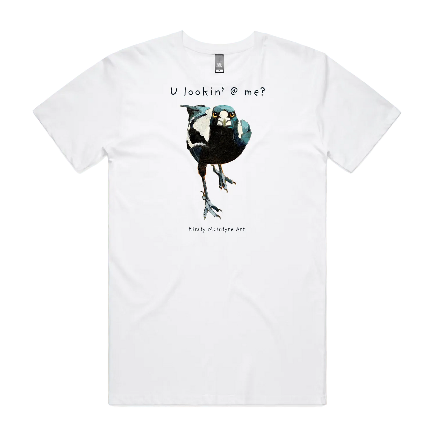 White front flat lay