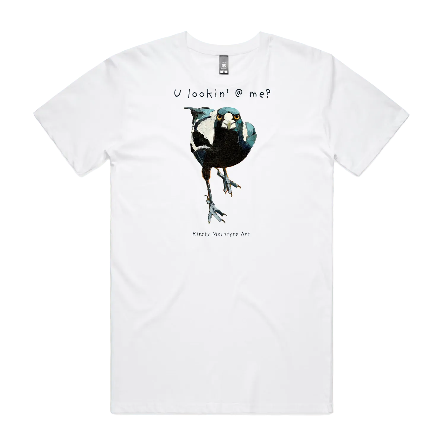 White front flat lay