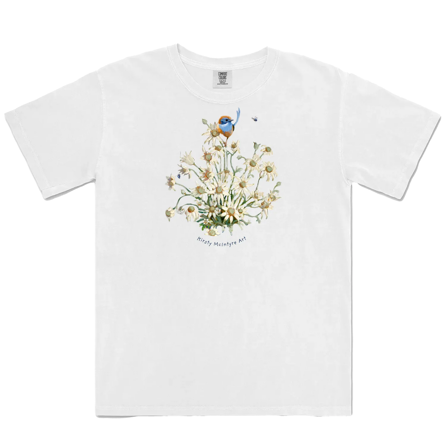 White front flat lay