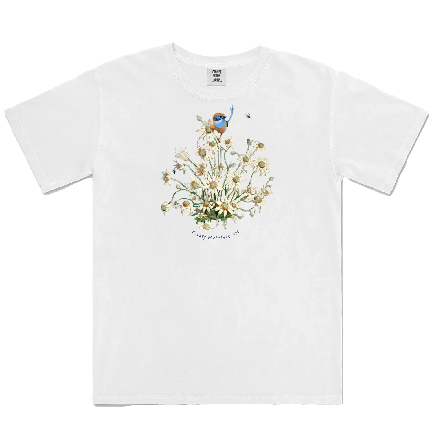 White front flat lay