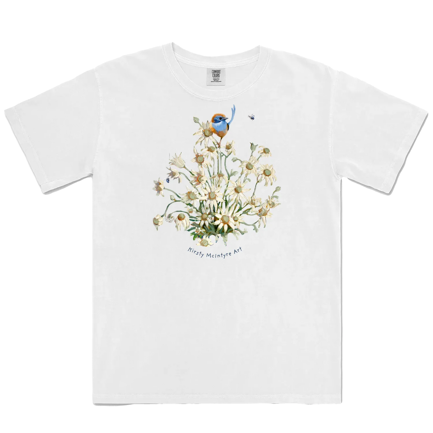 White front flat lay