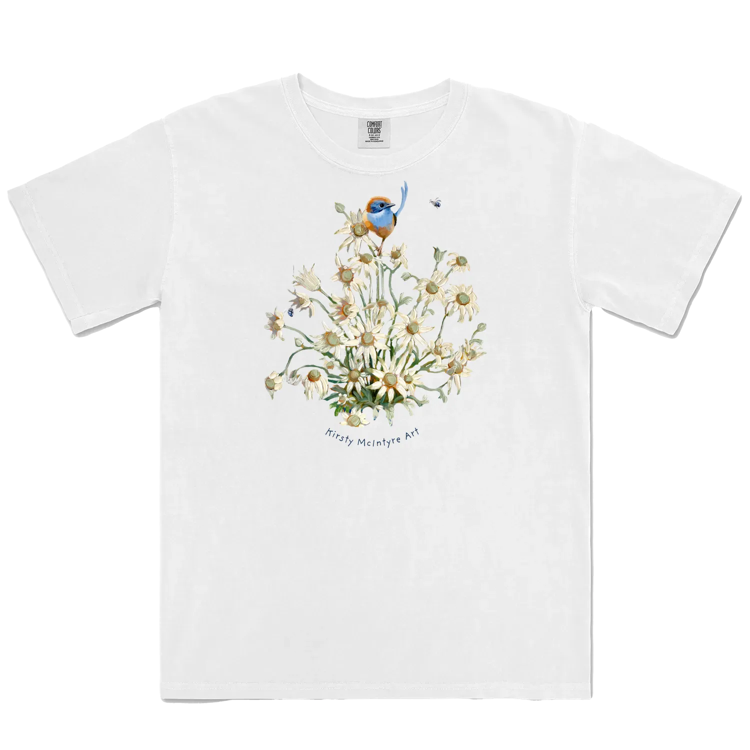 White front flat lay