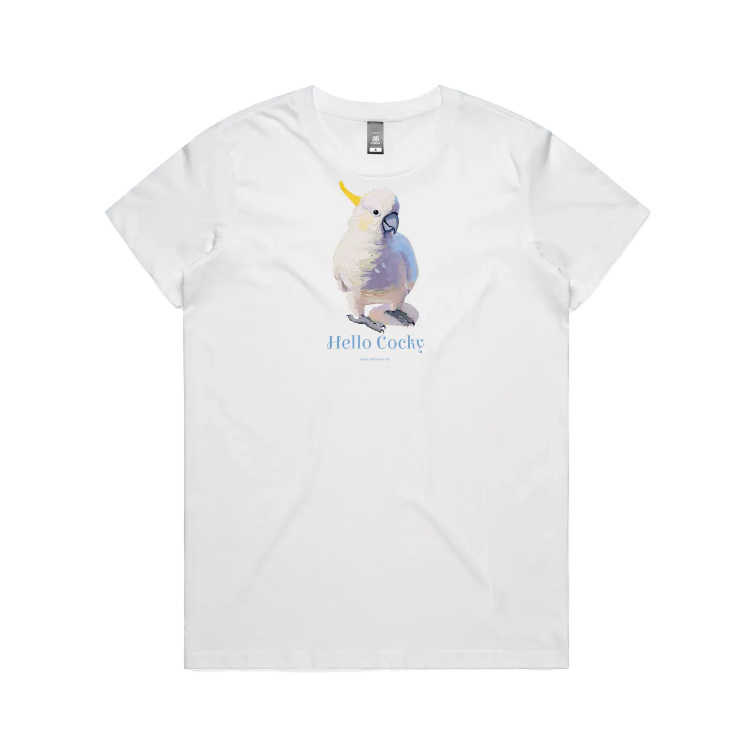 White front flat lay