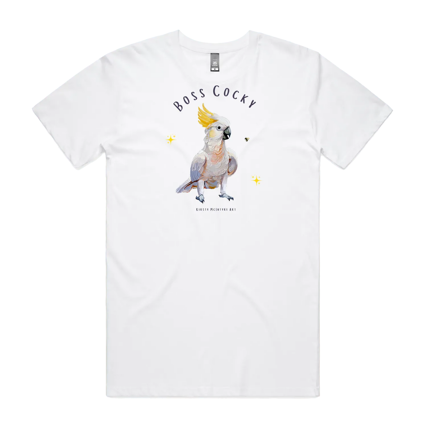 White front flat lay